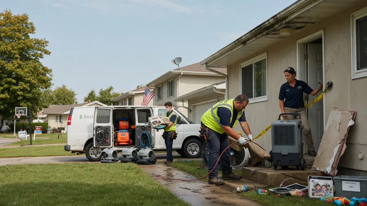 Water Damage Restoration in New Goshen, IN near me